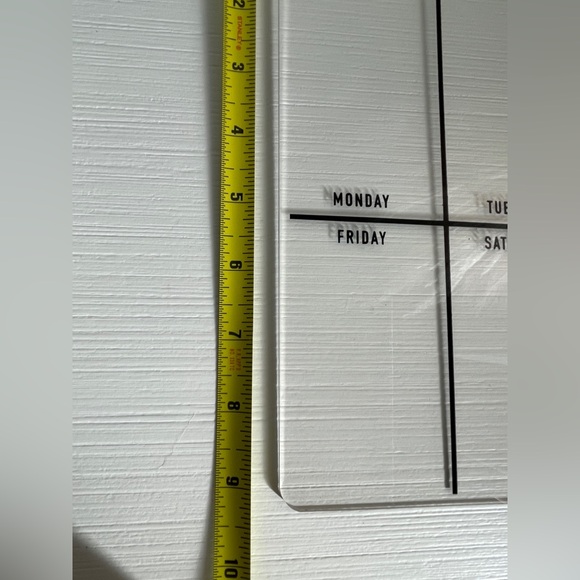 Target Acrylic Weekly Calendar Dry Erase Board - Picture 4 of 4